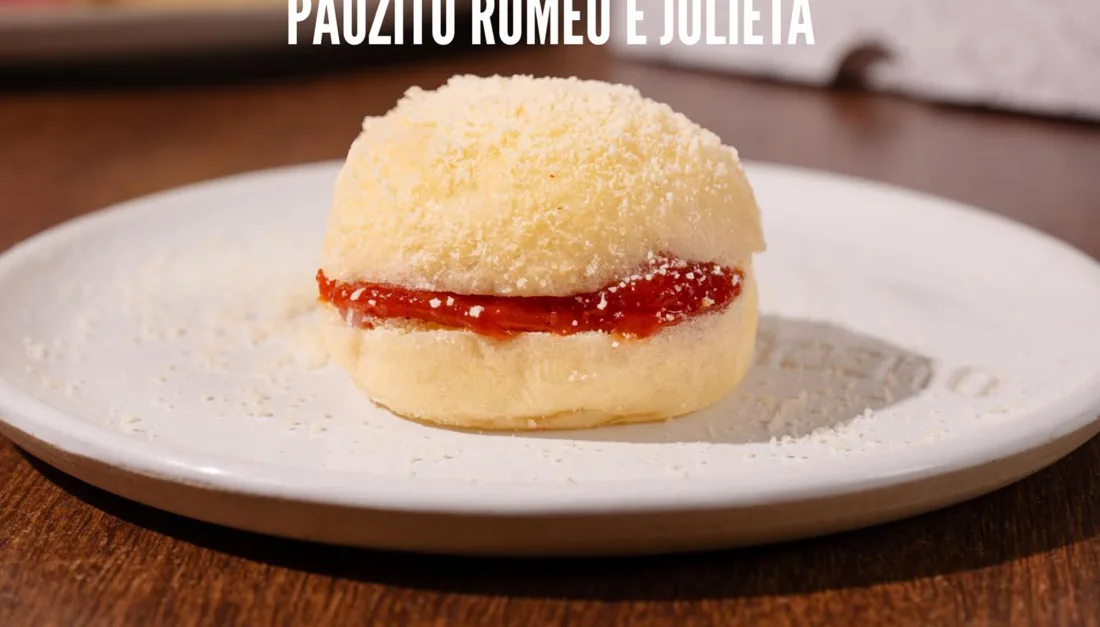 Pãozito romeu e julieta no prato